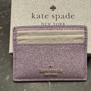 Kate Spade Sparkling Lavender Card Holder